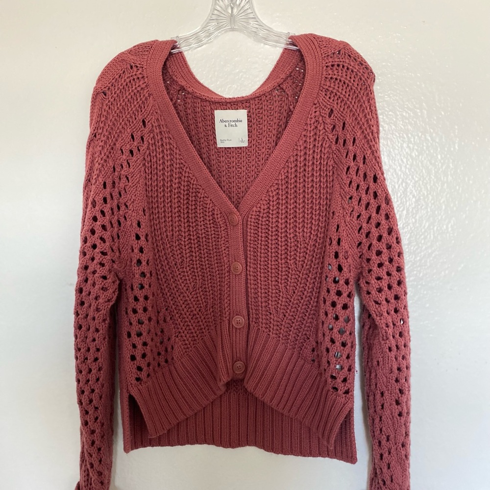 Red Knitted Sweater/cardigan